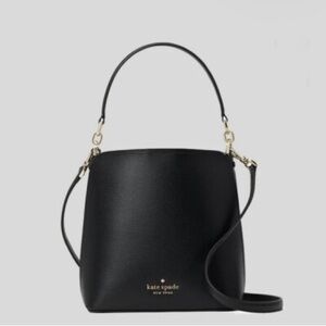 kate spade black bucket handbag